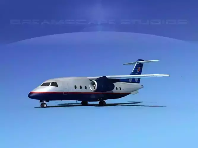 Dornier 328Jet United Express 3D model