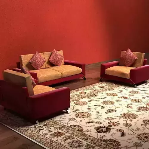 Sofa living room with furniture and rug