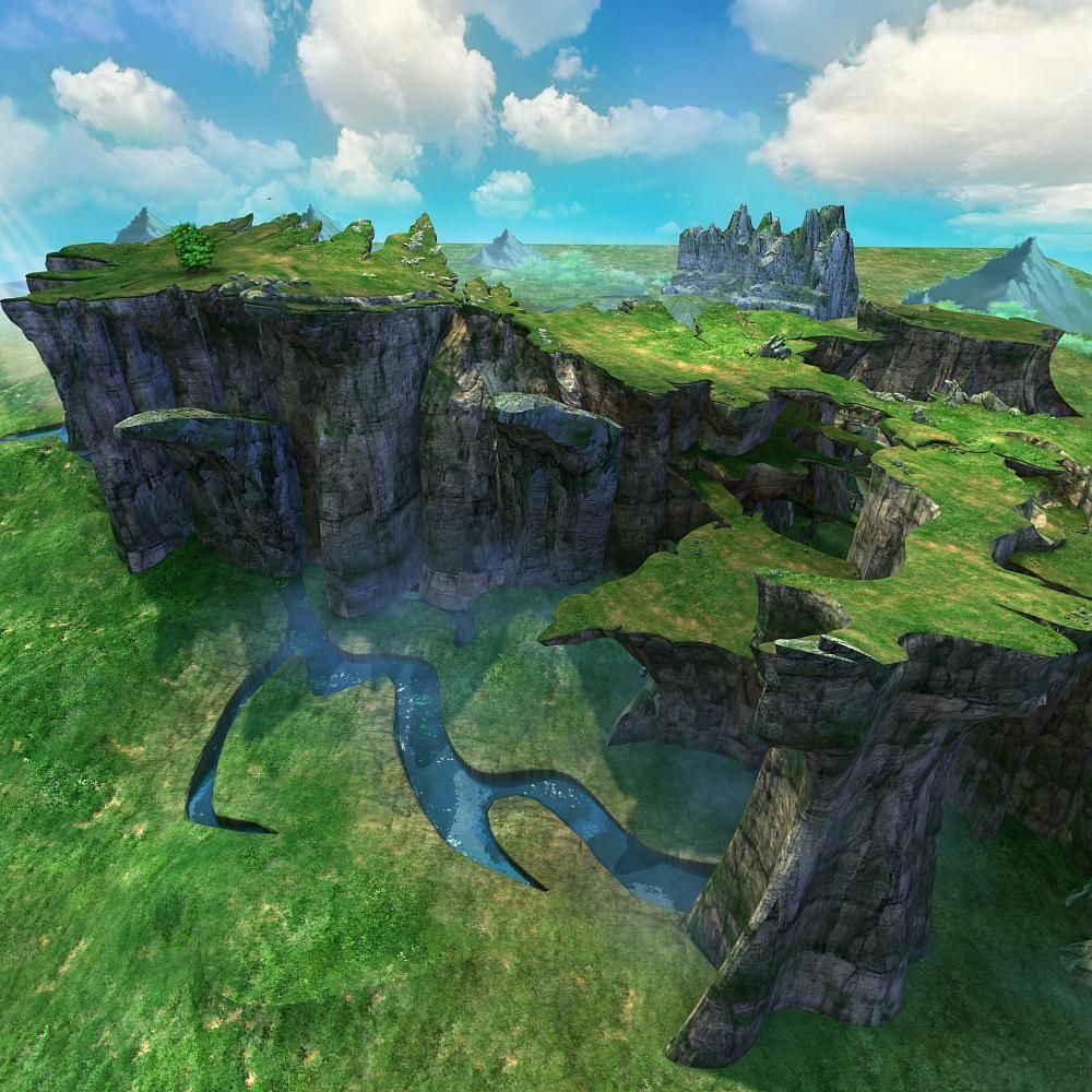 Mountain  Scene 3D model_5