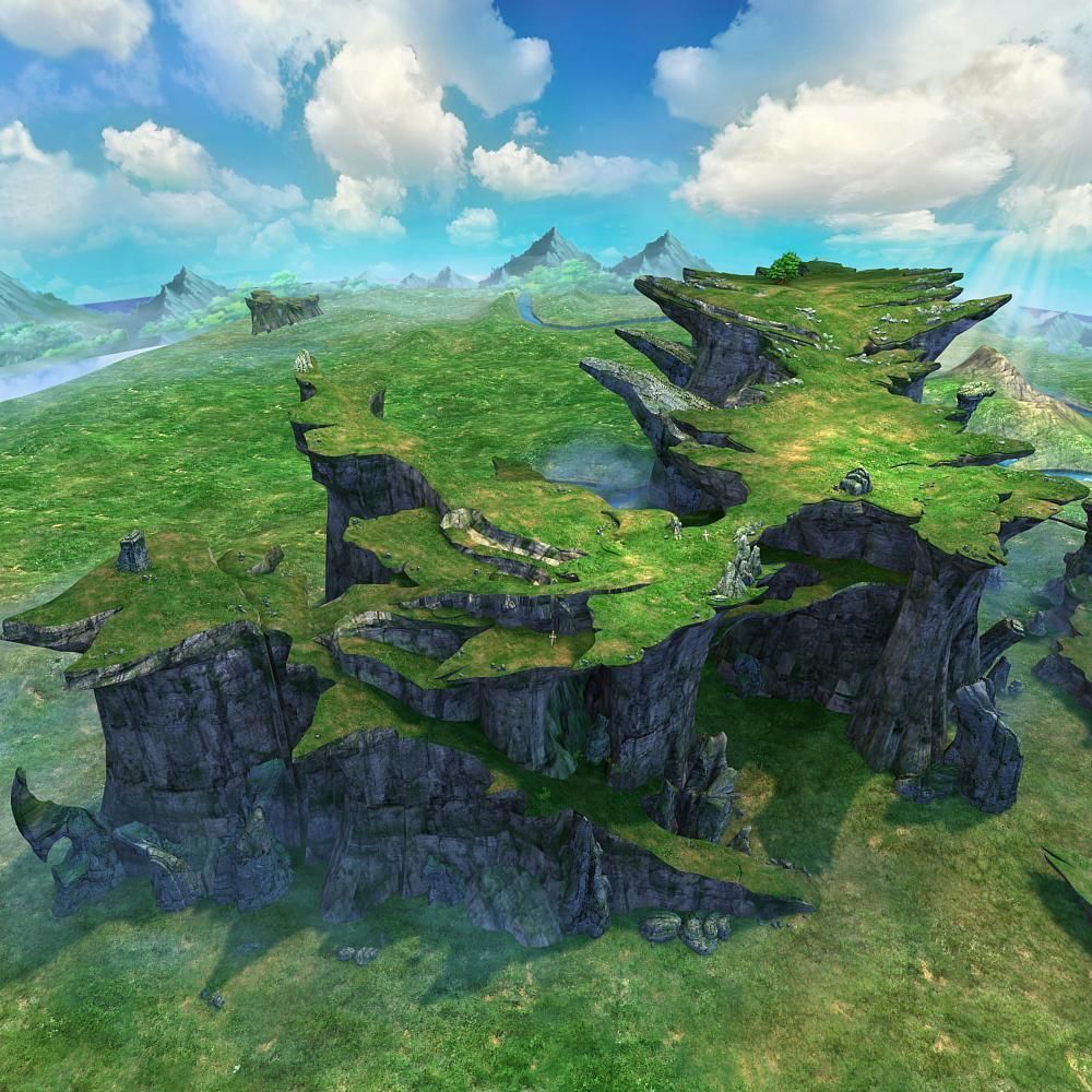 Mountain  Scene 3D model_2
