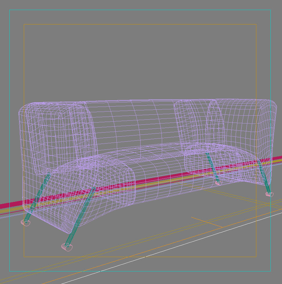 Sofa seater 3D model_1
