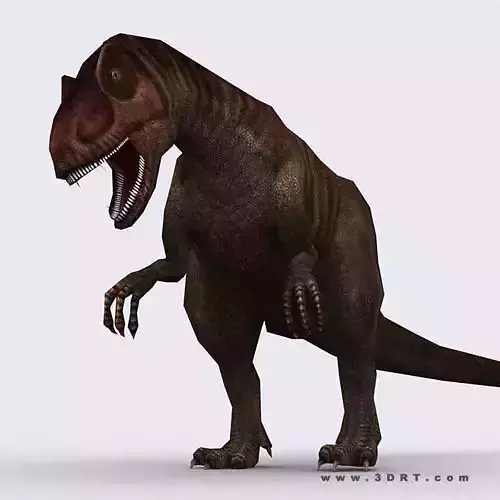 3DRT - Dinosaurs - Allosaurus Low-poly 3D model