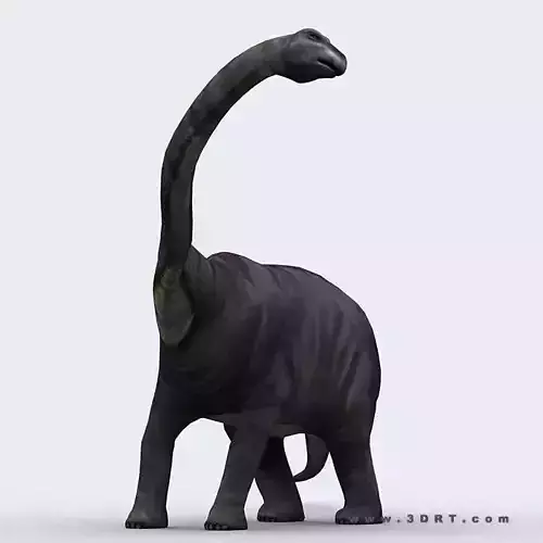 3DRT - Dinosaurs - Diplodocus Low-poly 3D model