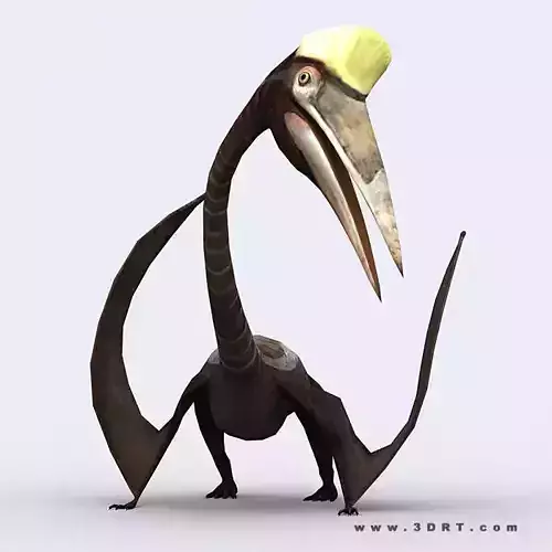 3DRT - Dinosaurs - Quetzalcoatlus Low-poly 3D model