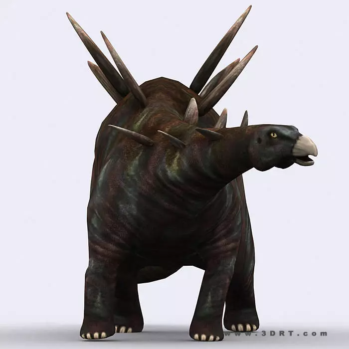 3DRT - Dinosaurs - Stegosaurus Low-poly 3D model_0