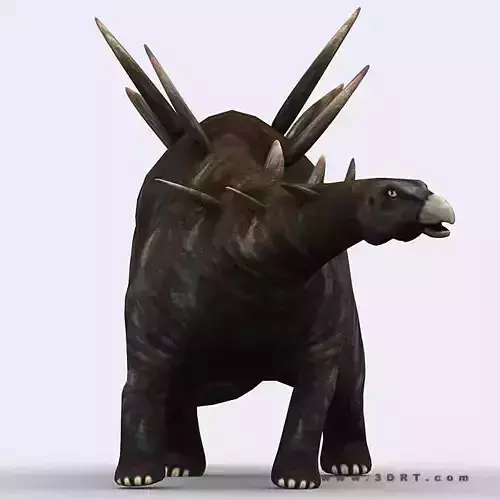 3DRT - Dinosaurs - Stegosaurus Low-poly 3D model