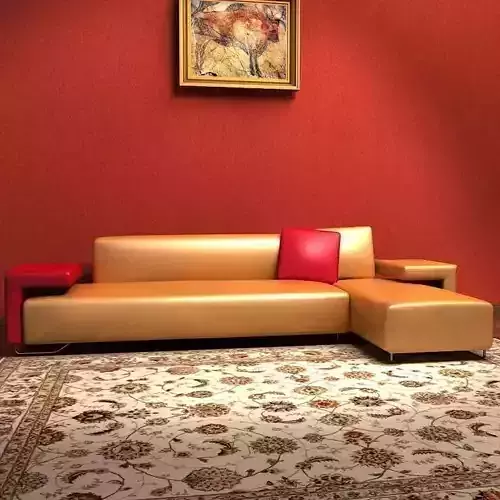 Sofa living room with walls and