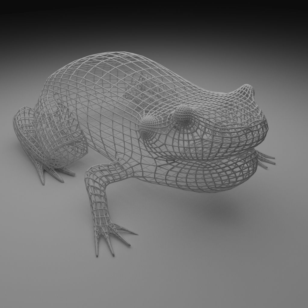 Smooth Blue Frog - Cartoon Style Free low-poly 3D model_10