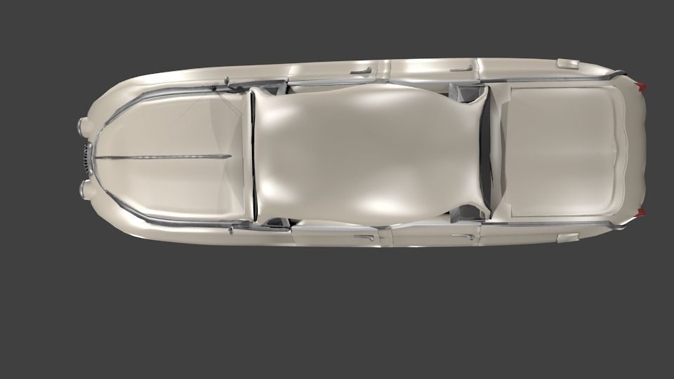 MK II Jaguar Car Low-poly 3D model_2