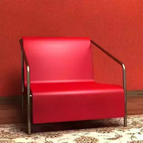 Sofa leather lounge chair 3D model