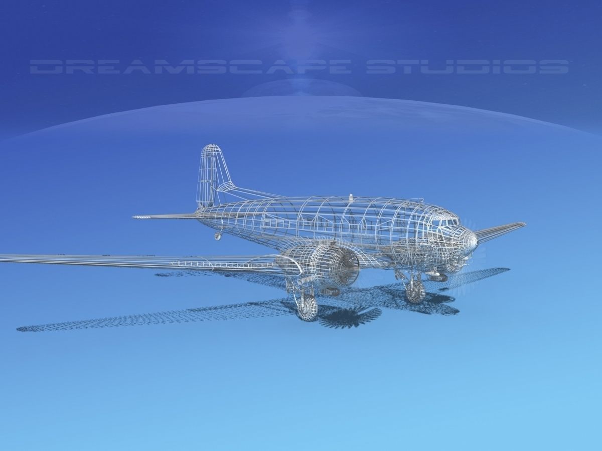 Douglas C-47 Dakota RAF V02 3D model_13