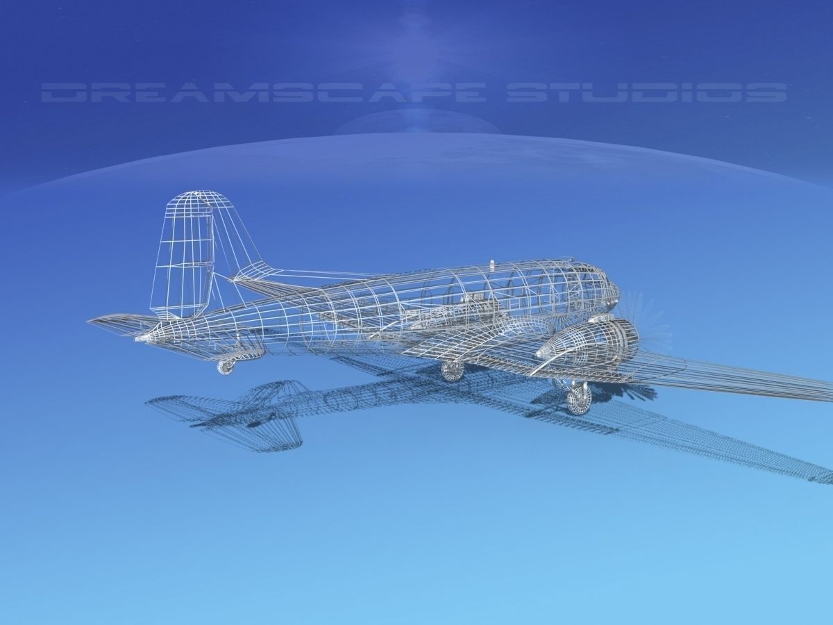 Douglas C-47 Dakota RAF V02 3D model_15