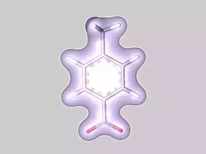 4-nitrotoluene molecule