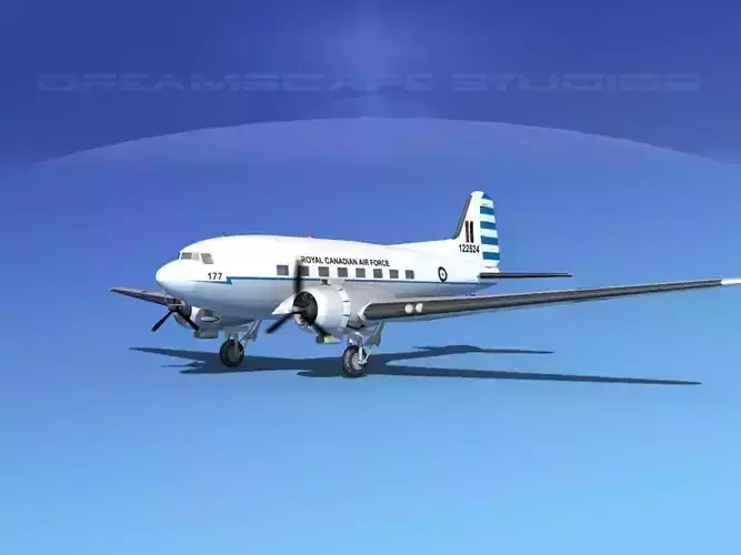 Douglas C-47 Dakota RCAF 3D model