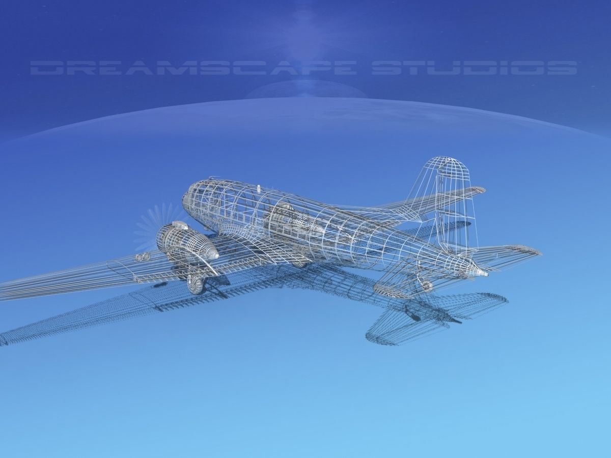 Douglas C-47 Dakota RCAF 3D model_13