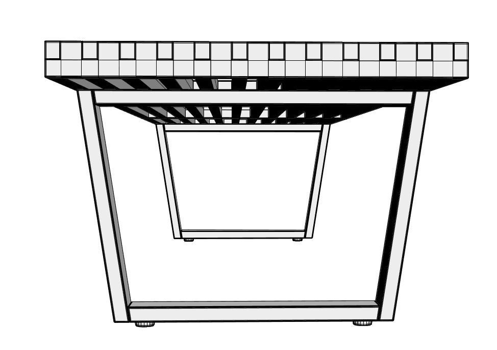 Vitra Nelson Bench 3D model_6