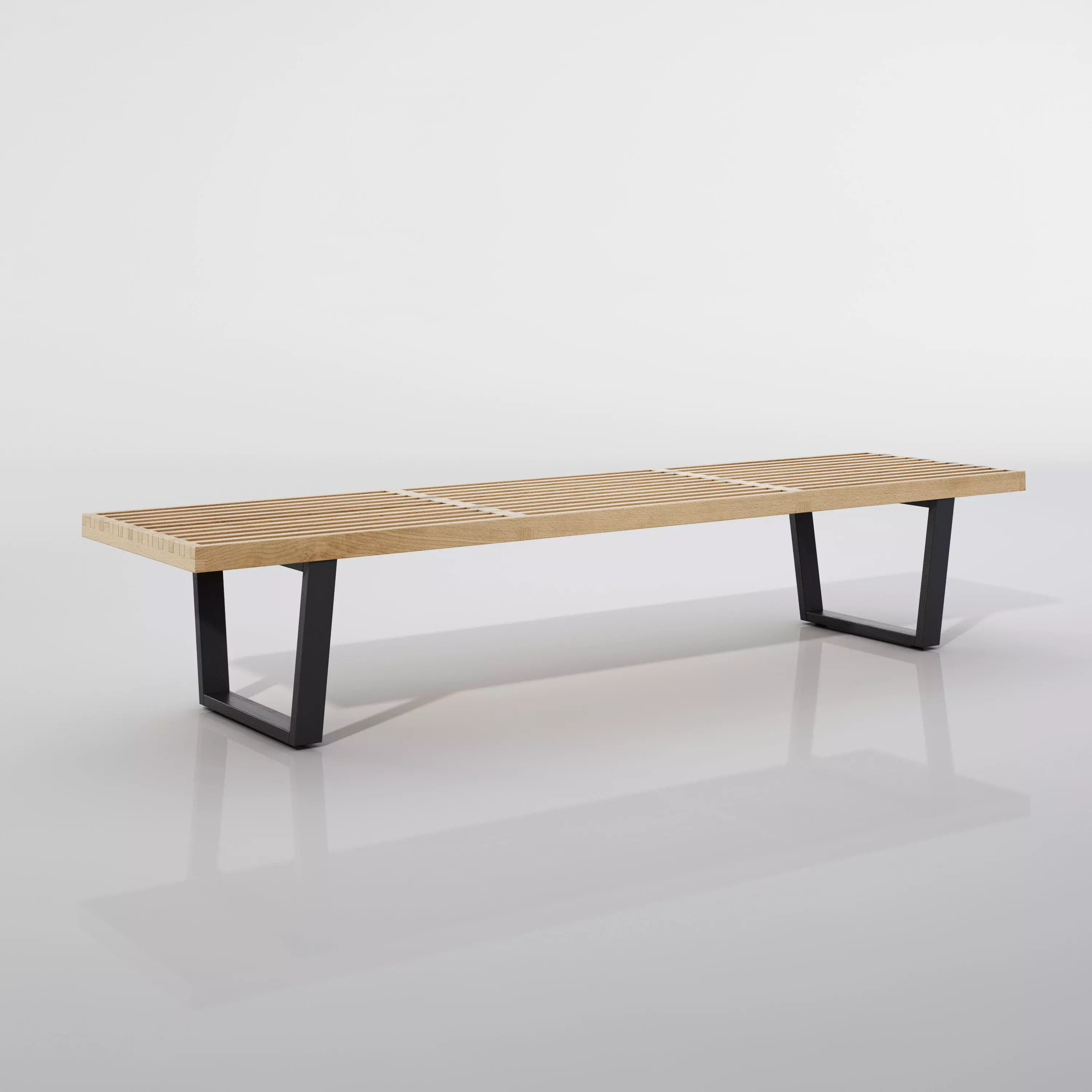 Vitra Nelson Bench 3D model_0