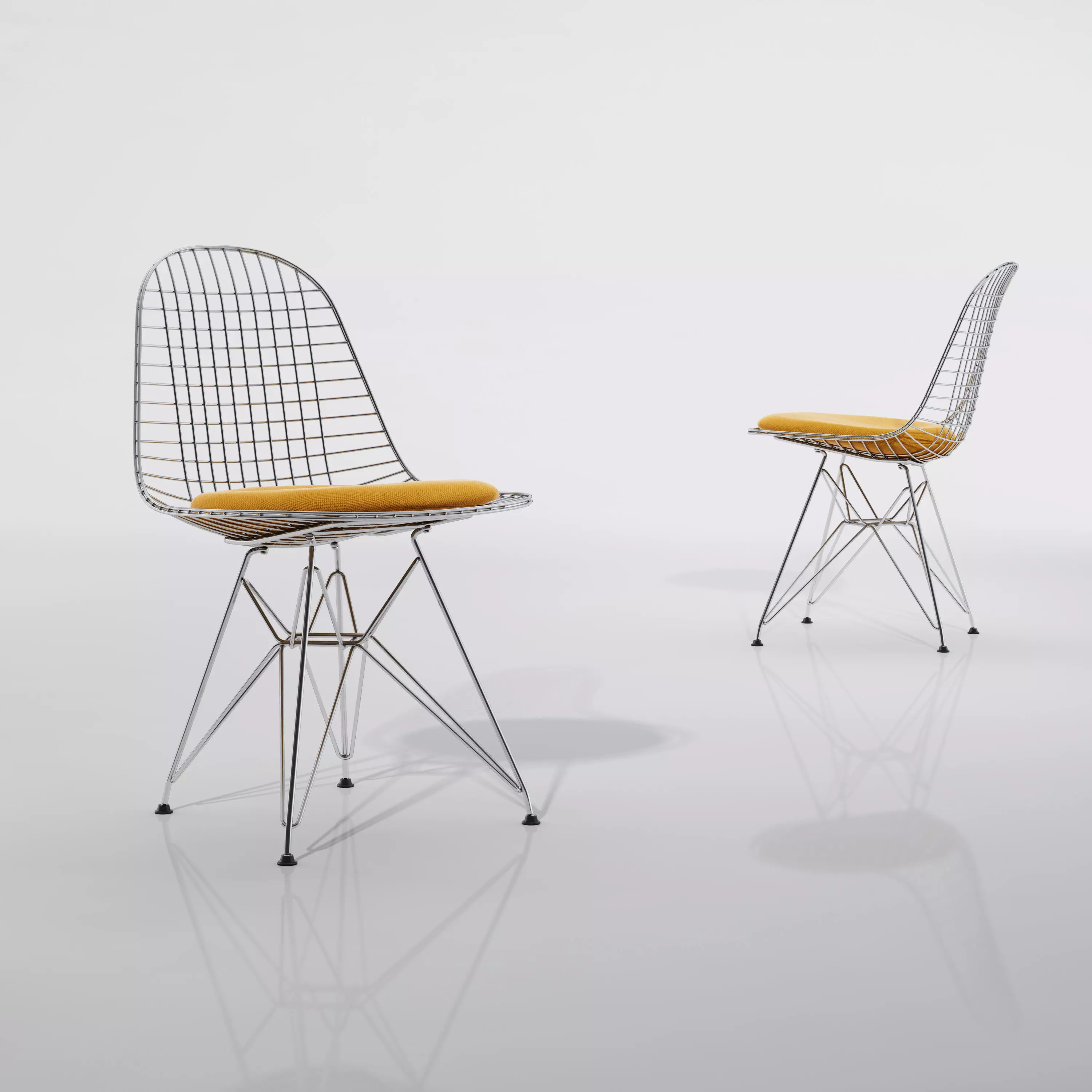 Vitra Wire Chair DKR 3D model