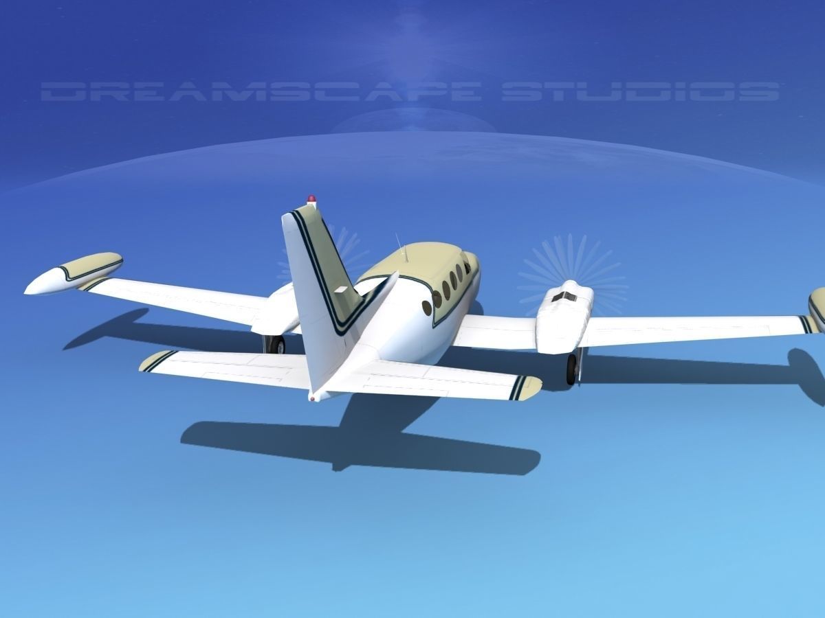 Cessna 414 Chancellor V02 3D model_6