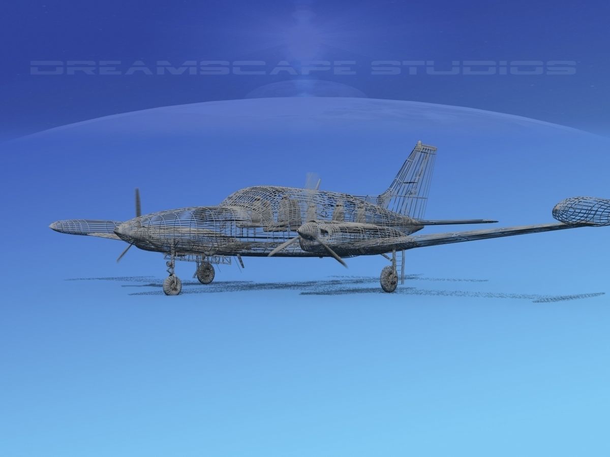 Cessna 414 Chancellor V02 3D model_11