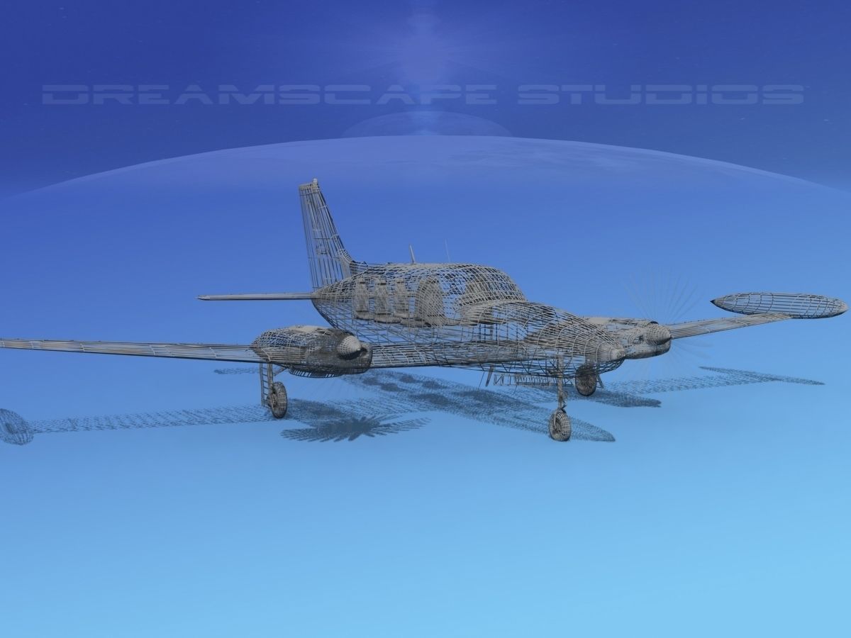 Cessna 414 Chancellor V04 3D model_12