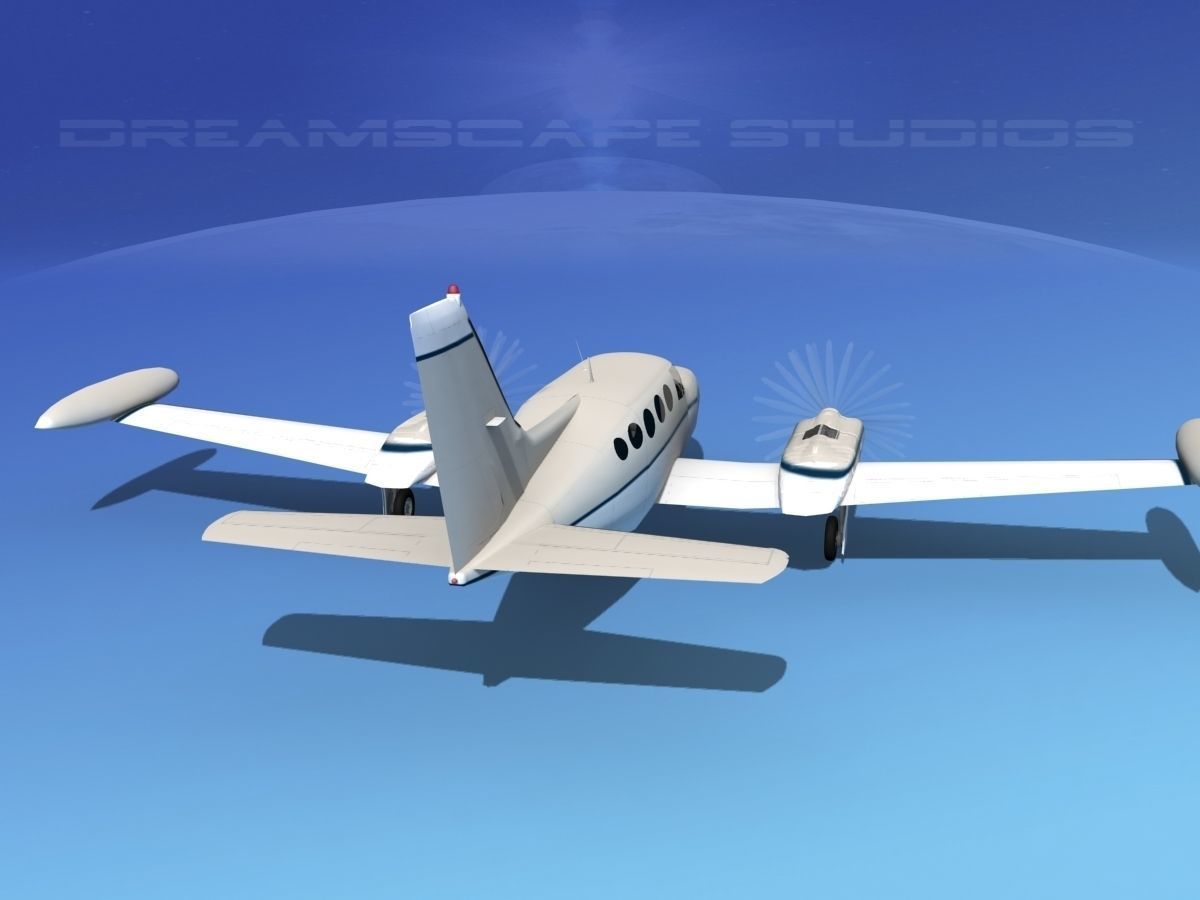 Cessna 414 Chancellor V04 3D model_6