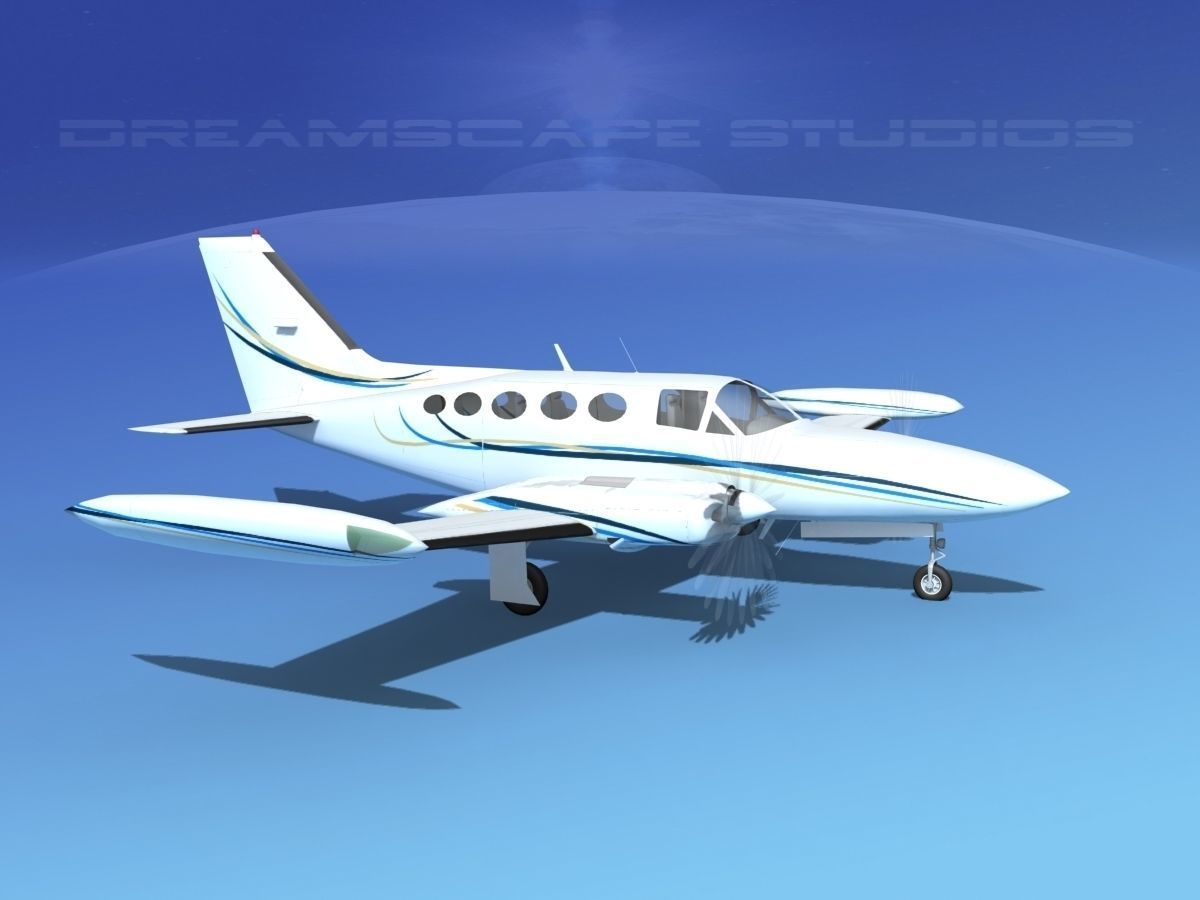 Cessna 414 Chancellor V05 3D model_3