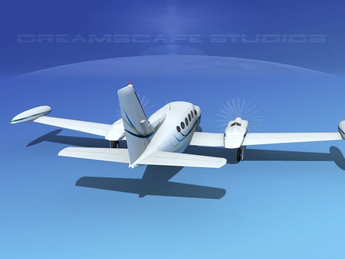 Cessna 414 Chancellor V05 3D model_6