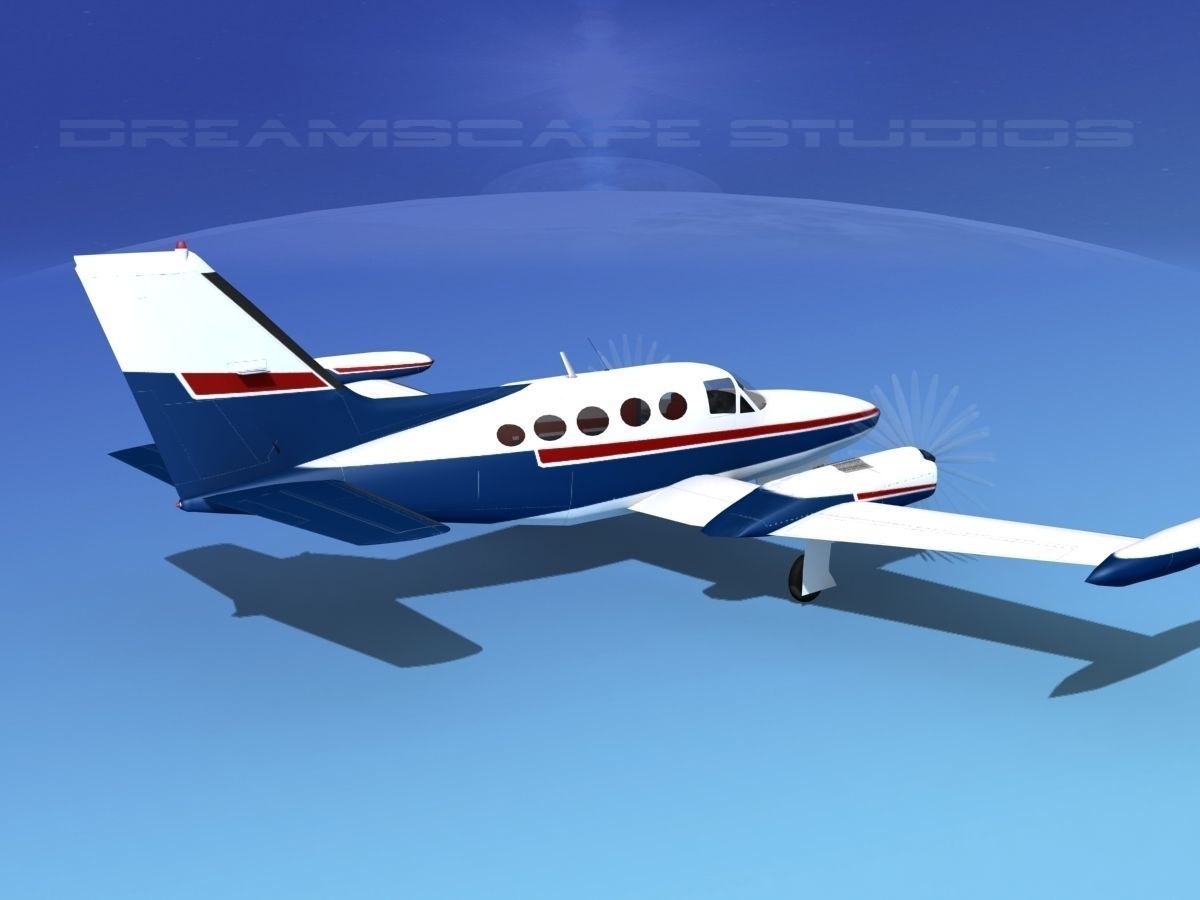 Cessna 414 Chancellor V08 3D model_5