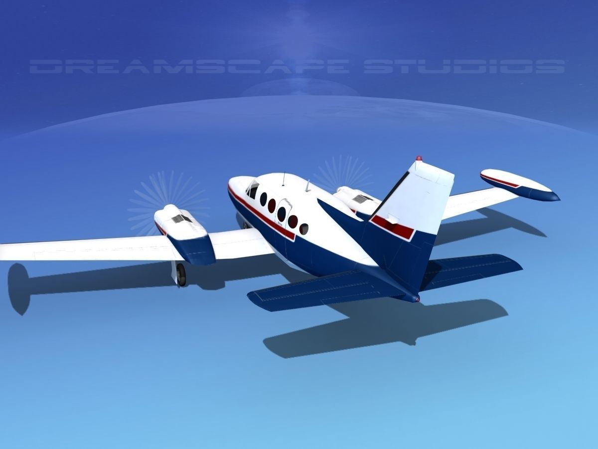 Cessna 414 Chancellor V08 3D model_7