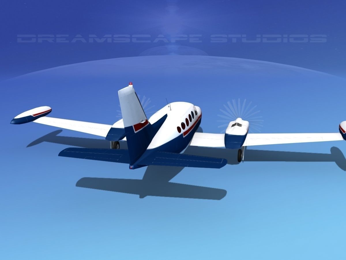 Cessna 414 Chancellor V08 3D model_6