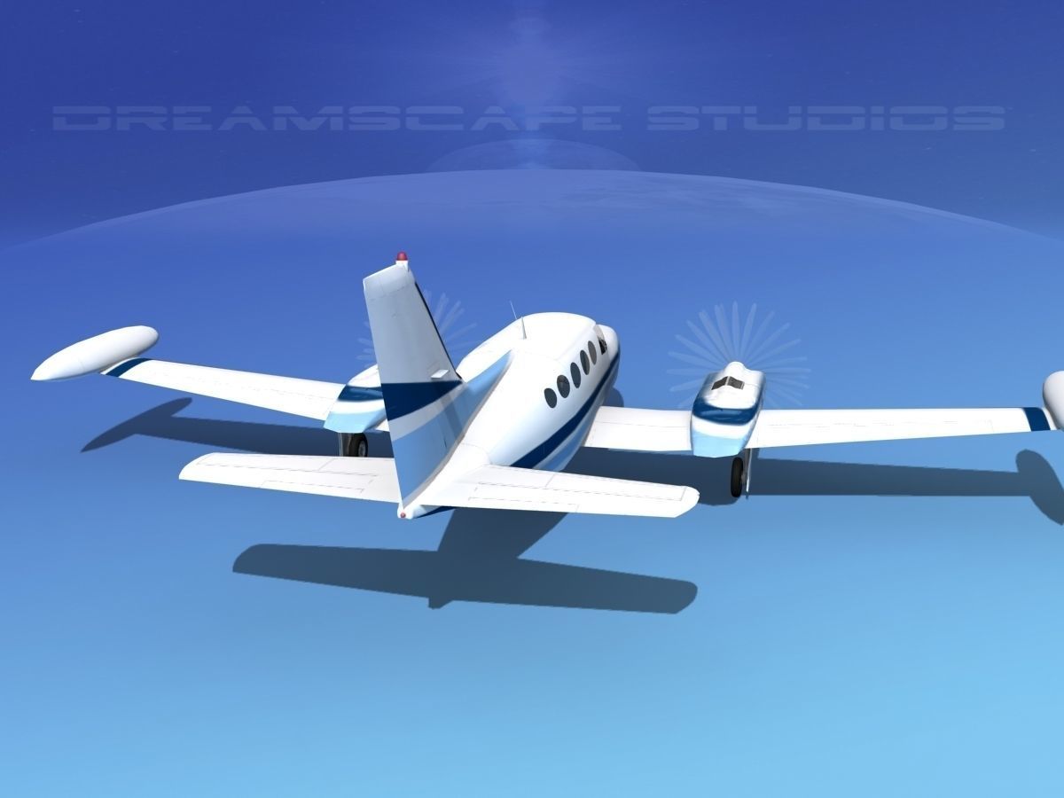 Cessna 414 Chancellor  V13 3D model_6