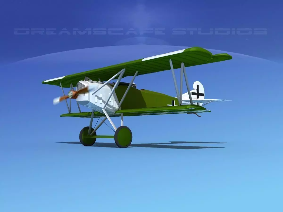 Fokker D-VII V03 Luftwaffe 3D model
