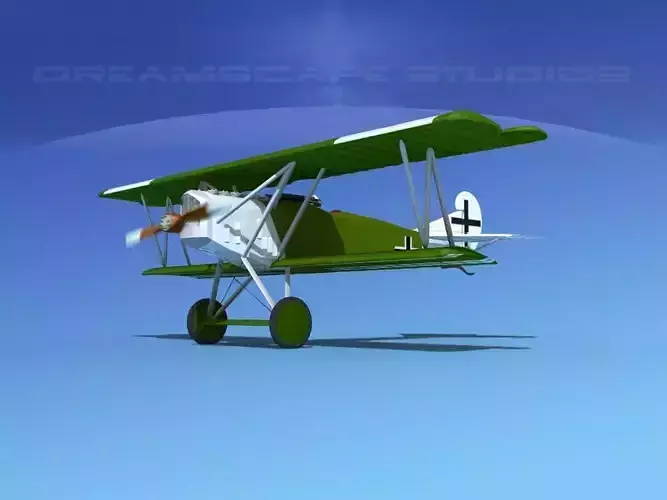 Fokker D-VII V03 Luftwaffe 3D model