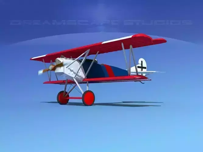 Fokker D-VII V04 Luftwaffe 3D model