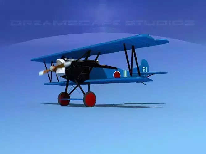 Fokker D-VII V13 Japan 3D model