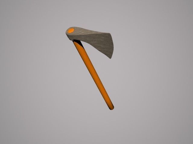 Axe - Low Poly Low-poly 3D model_4