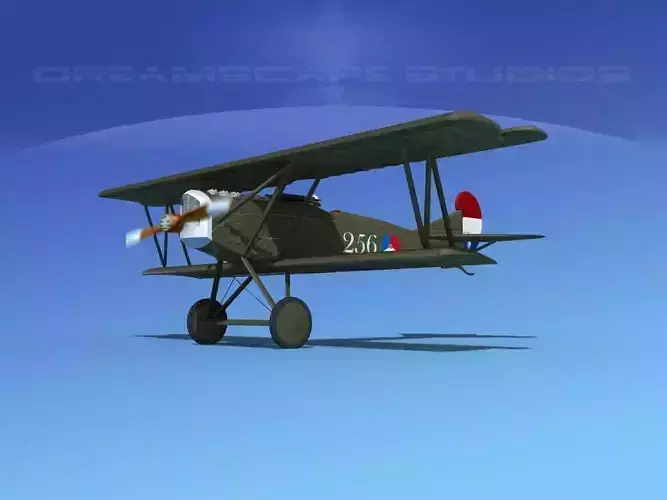 Fokker D-VII V17 Netherlands 3D model
