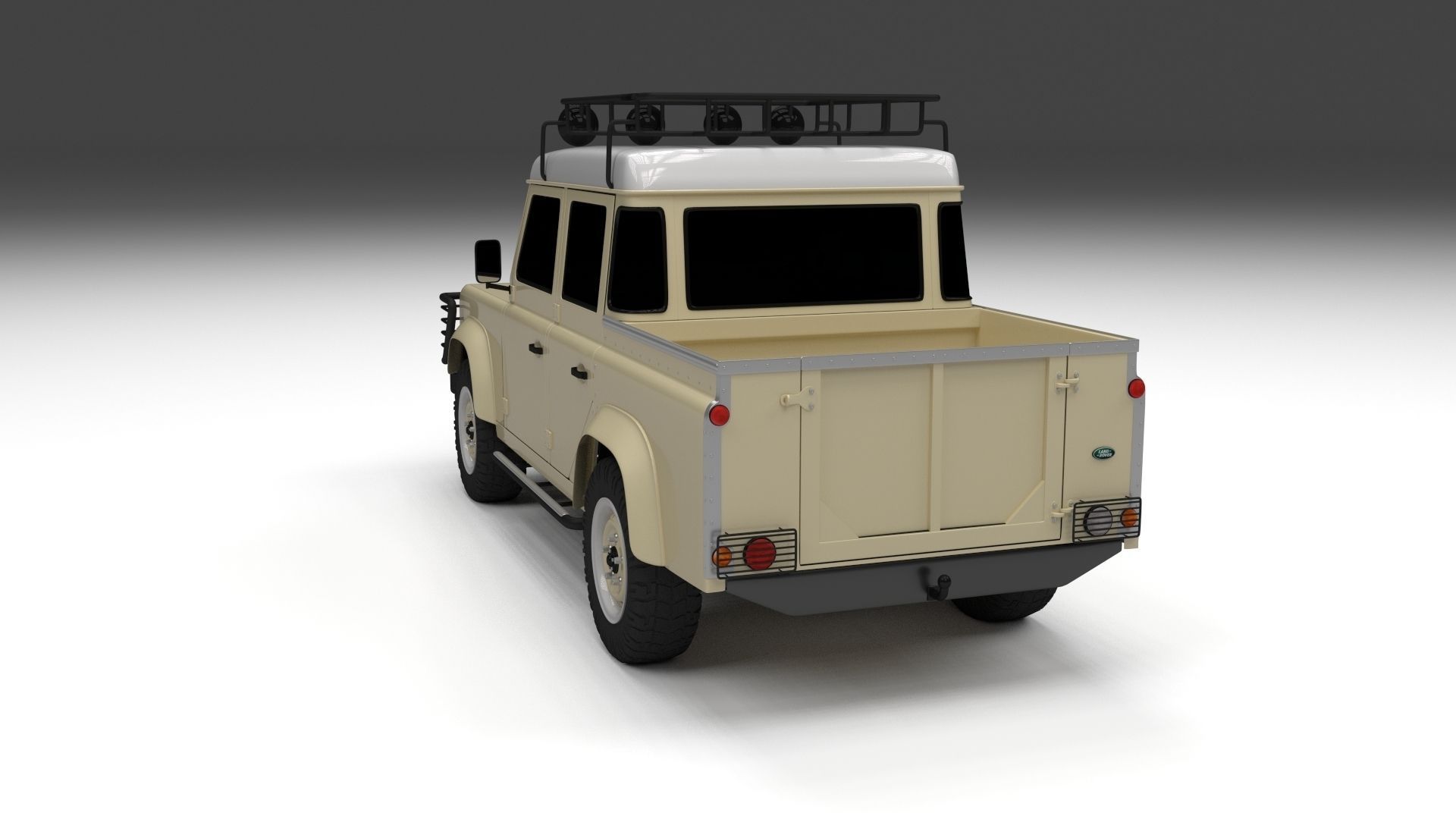 Land Rover Defender 110 Double Cab Pick Up 3D model_5