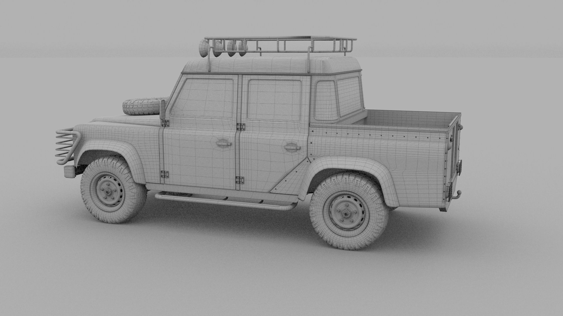 Land Rover Defender 110 Double Cab Pick Up 3D model_26