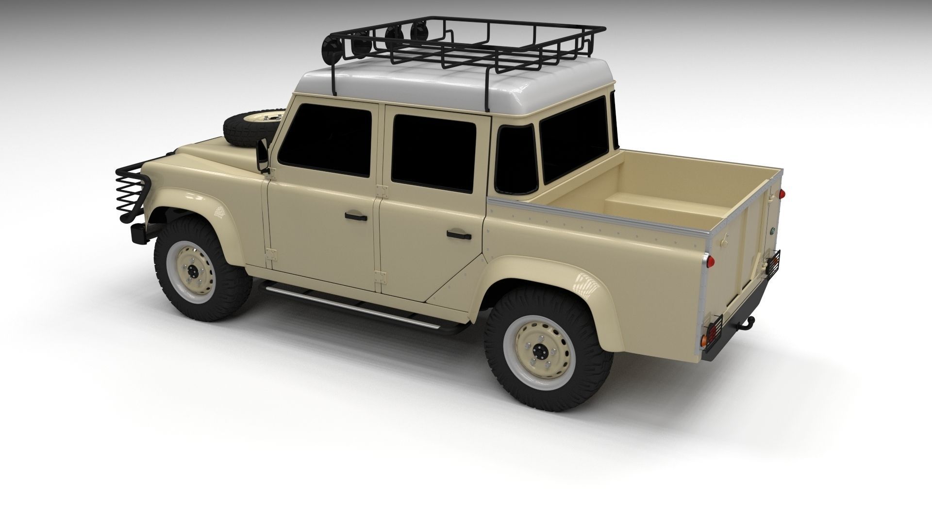 Land Rover Defender 110 Double Cab Pick Up 3D model_23