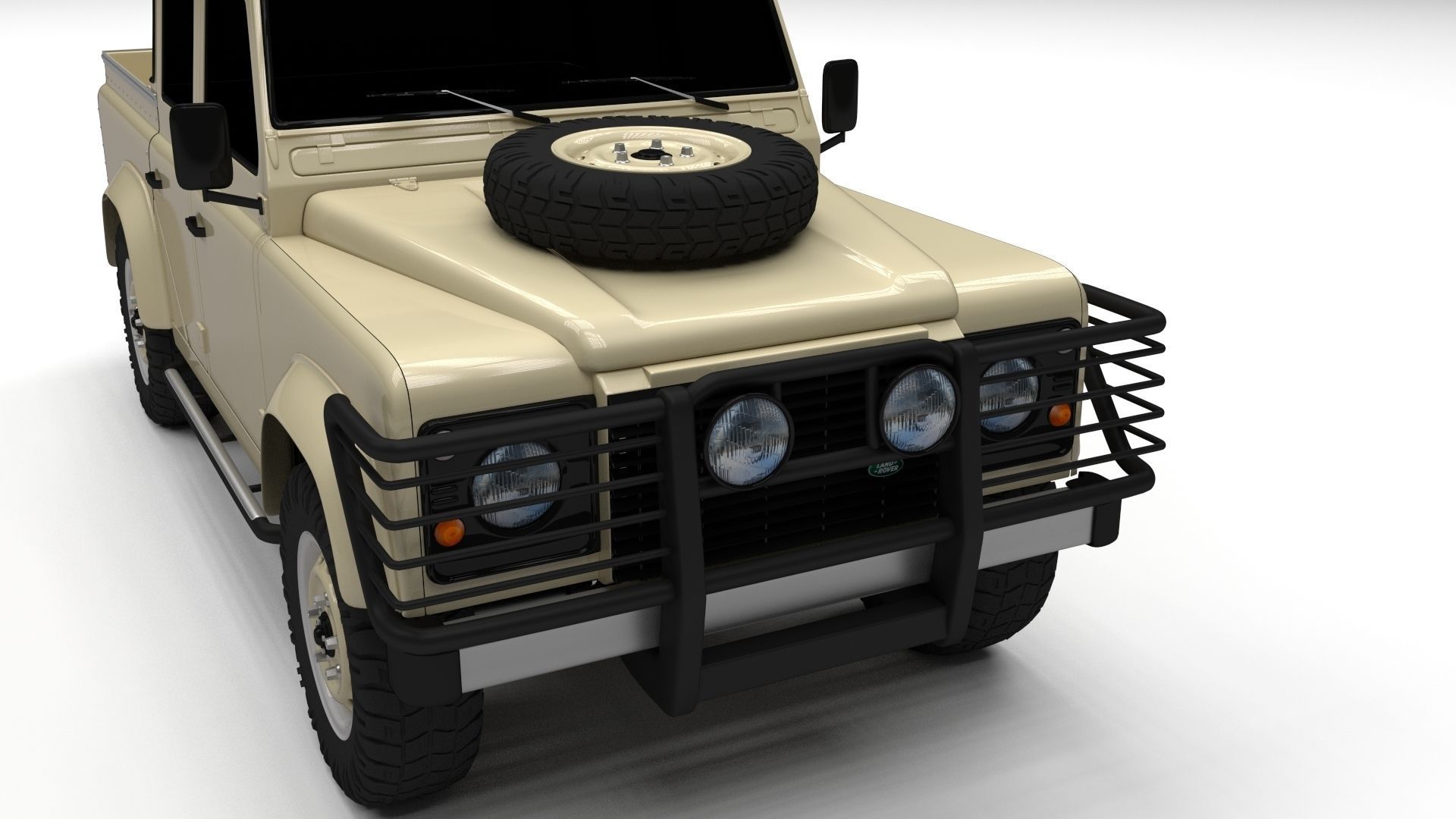 Land Rover Defender 110 Double Cab Pick Up 3D model_11