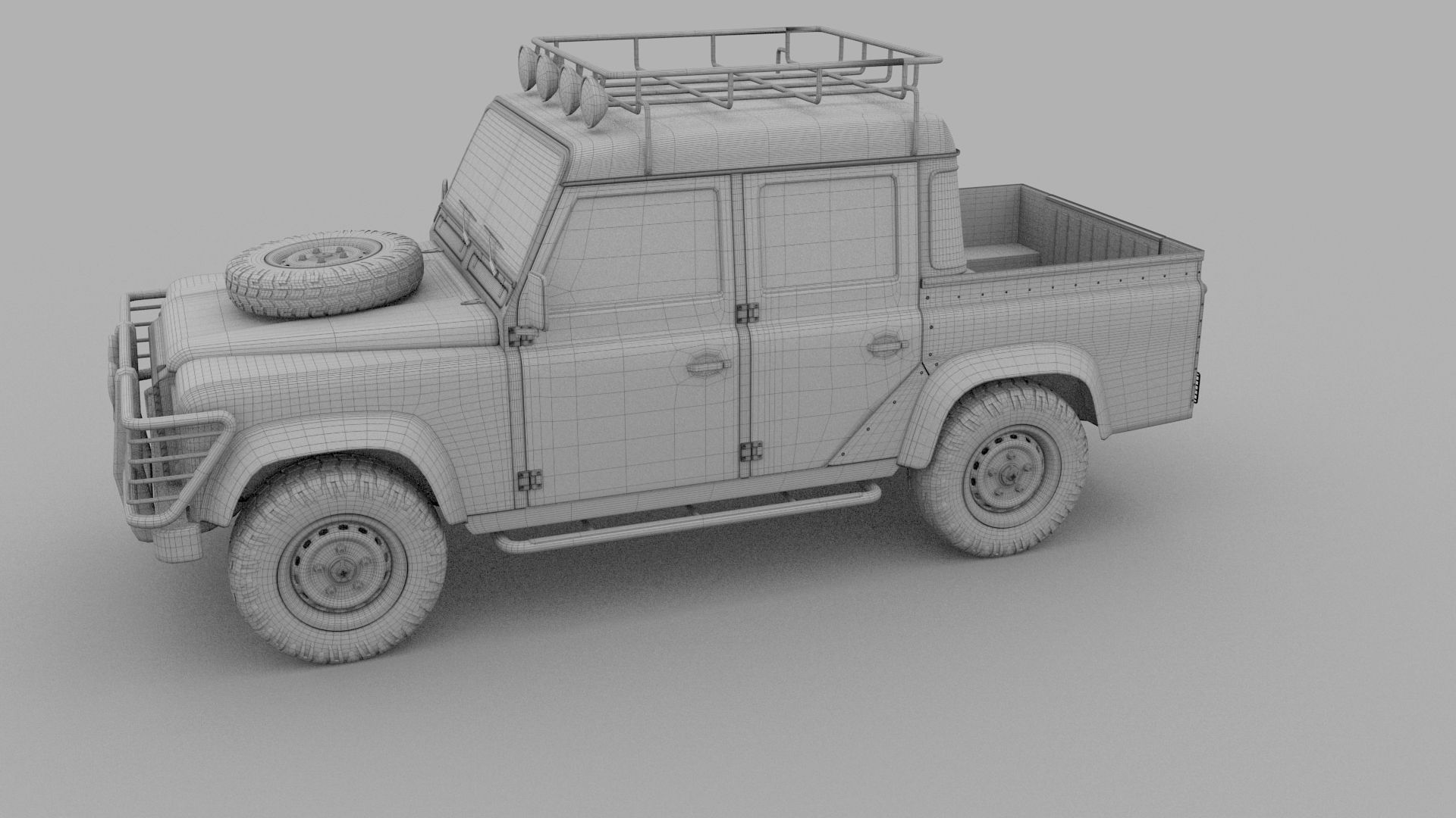 Land Rover Defender 110 Double Cab Pick Up 3D model_25