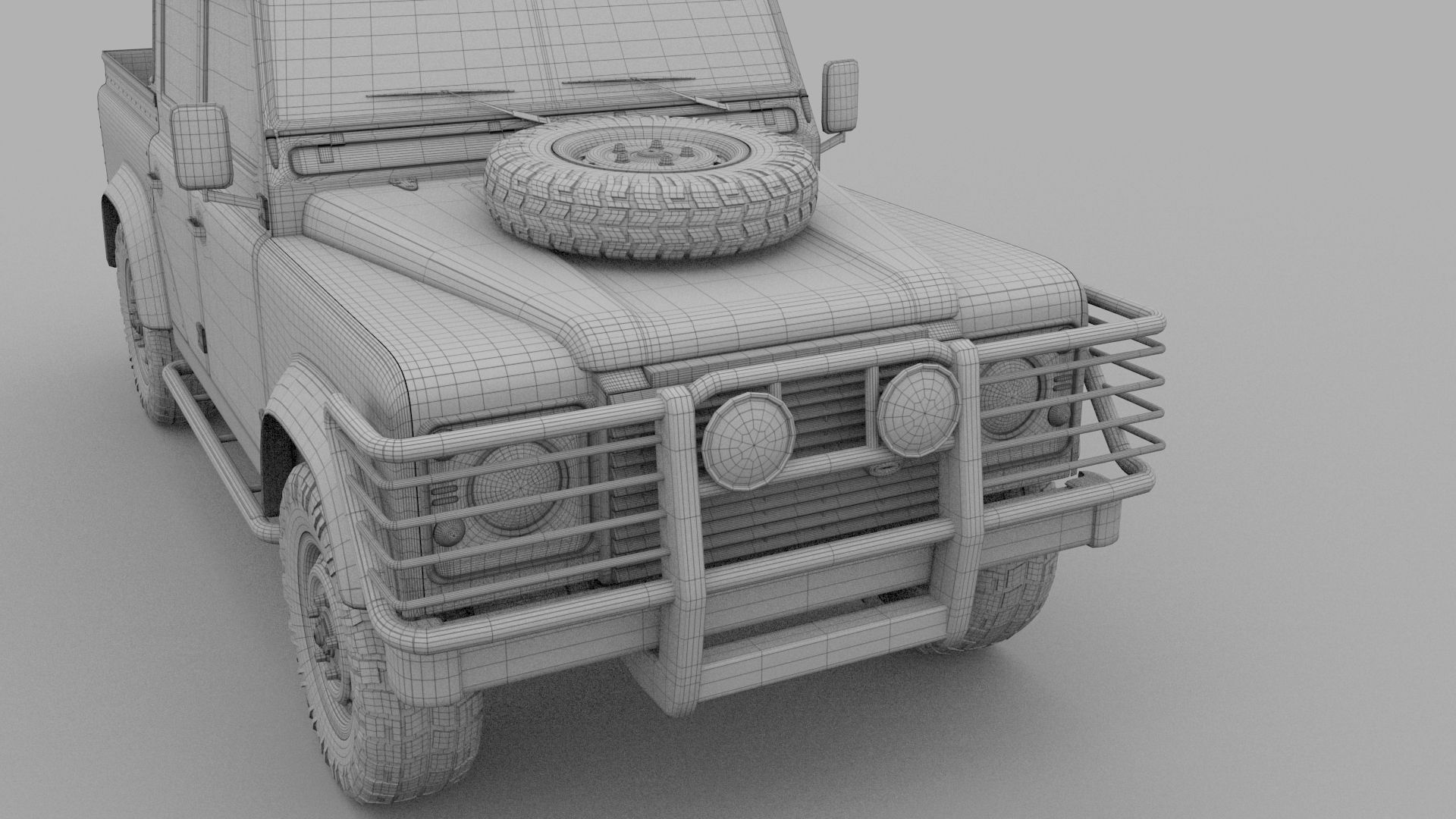 Land Rover Defender 110 Double Cab Pick Up 3D model_30