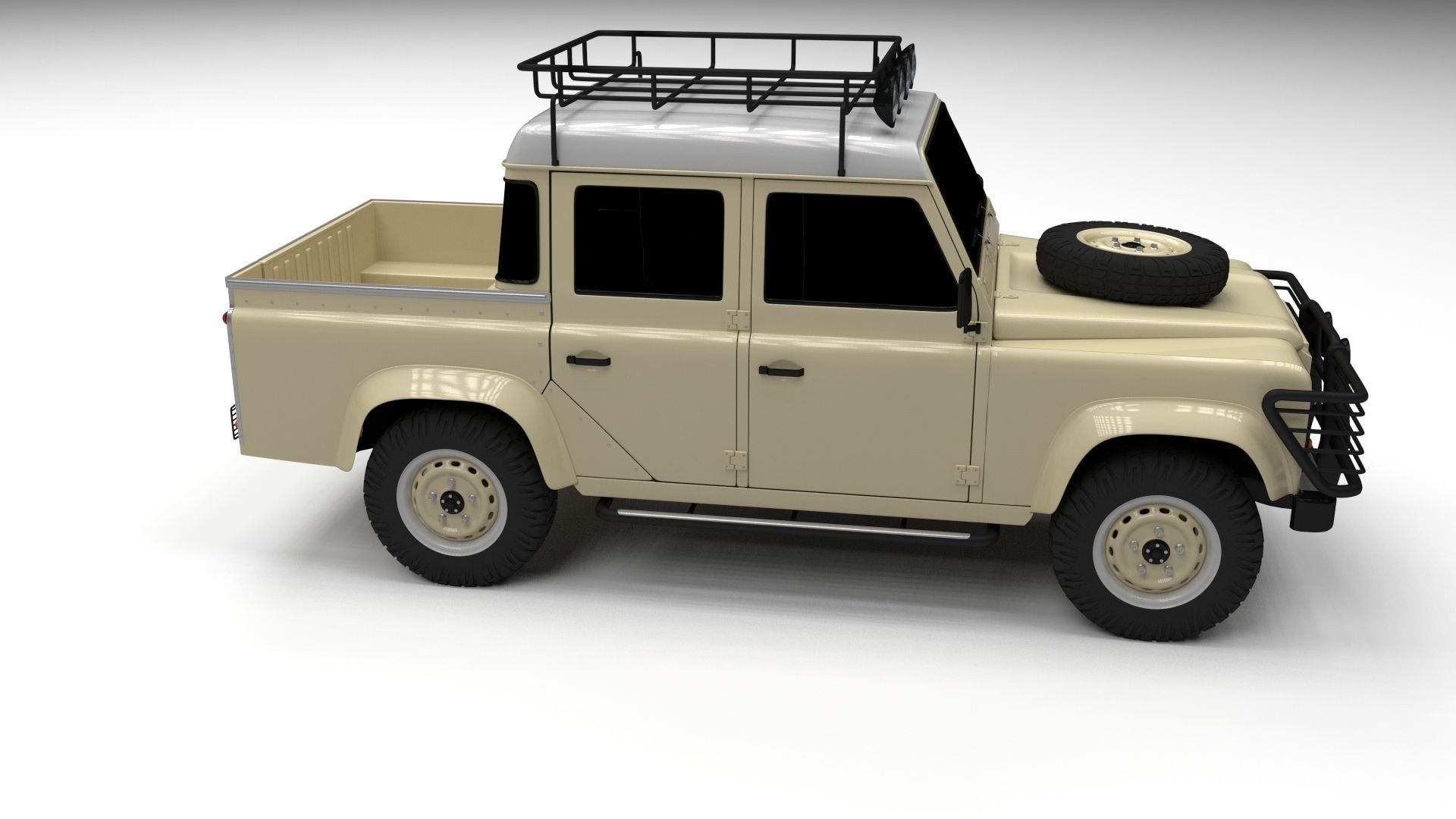 Land Rover Defender 110 Double Cab Pick Up 3D model_20