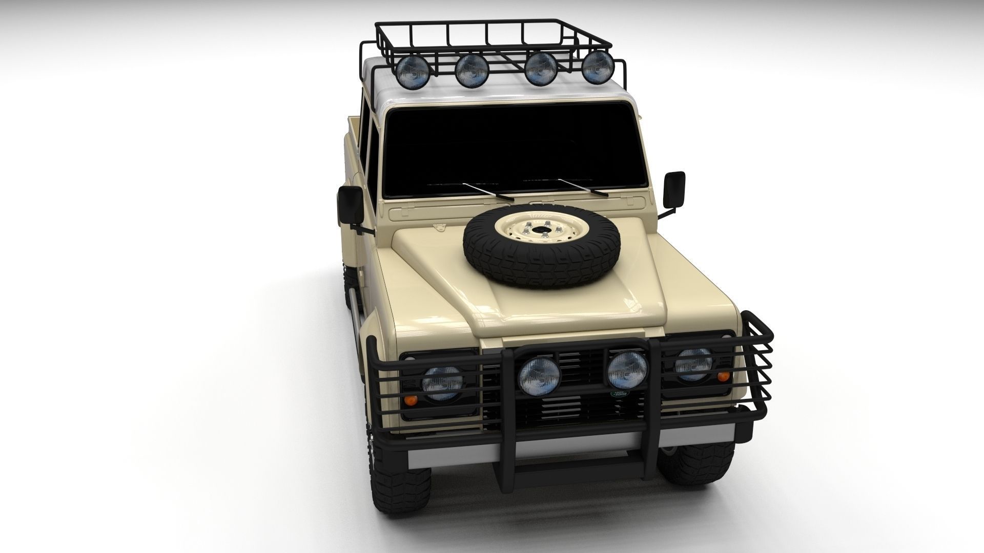 Land Rover Defender 110 Double Cab Pick Up 3D model_12