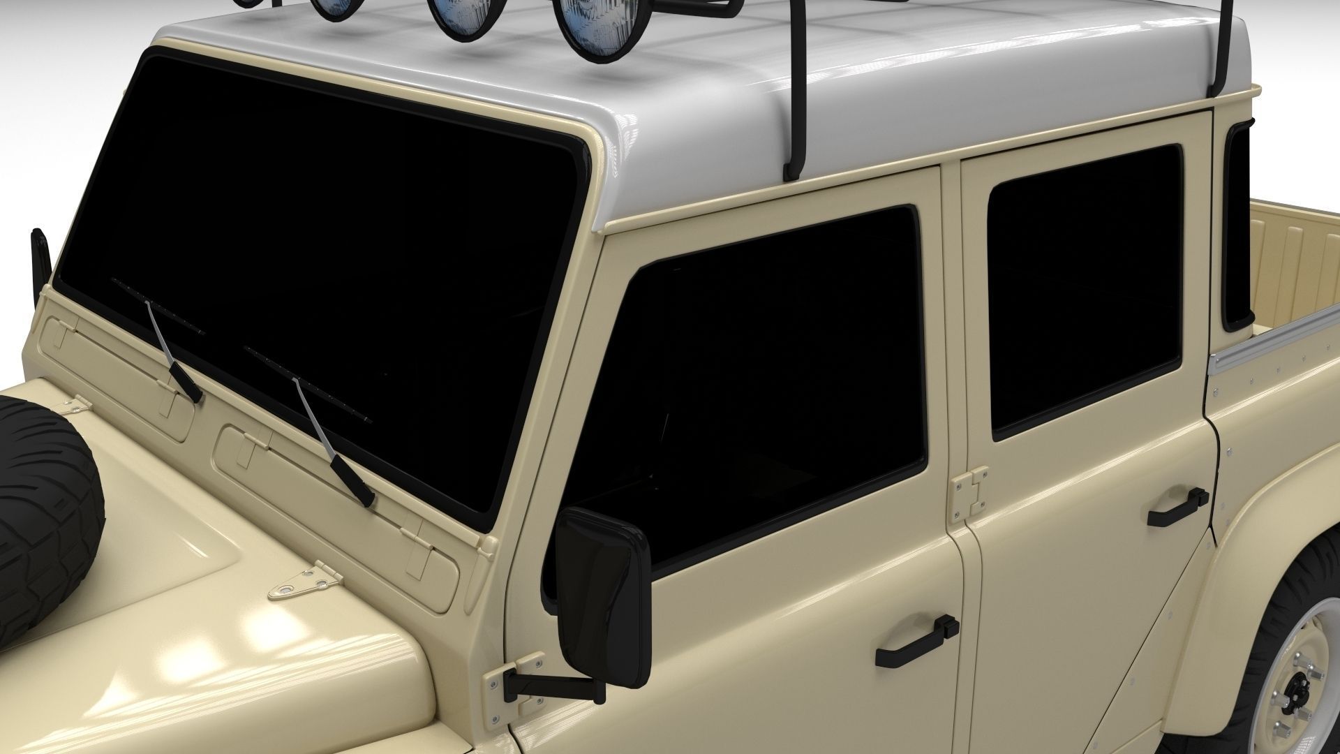 Land Rover Defender 110 Double Cab Pick Up 3D model_28