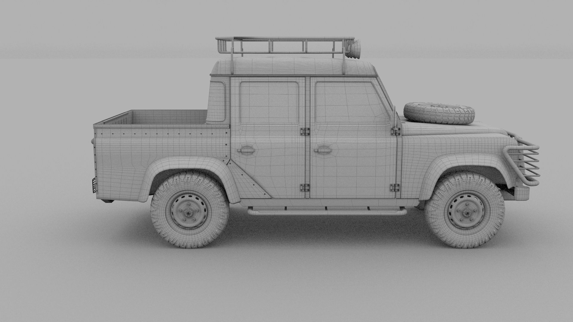 Land Rover Defender 110 Double Cab Pick Up 3D model_24