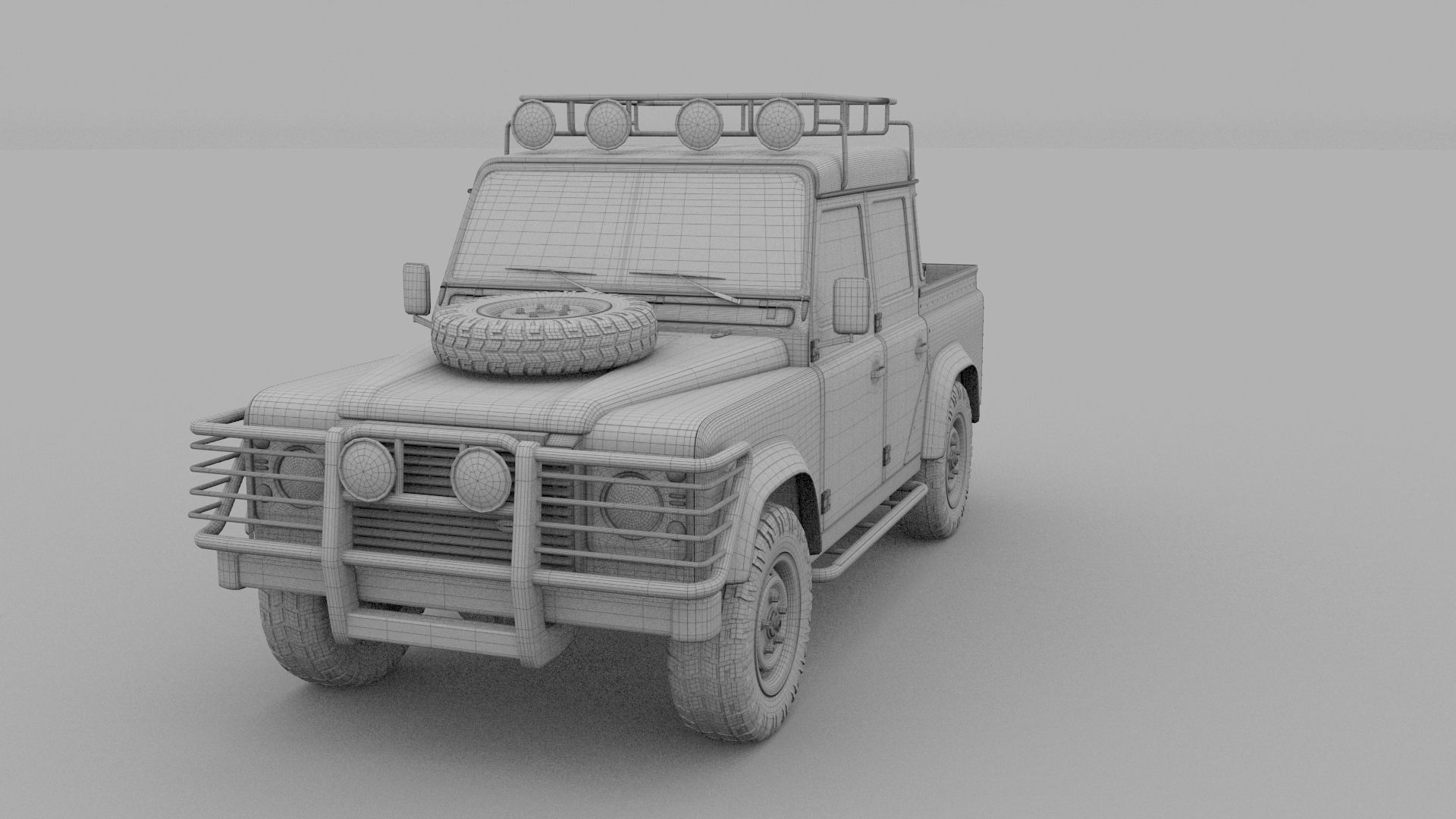 Land Rover Defender 110 Double Cab Pick Up 3D model_18