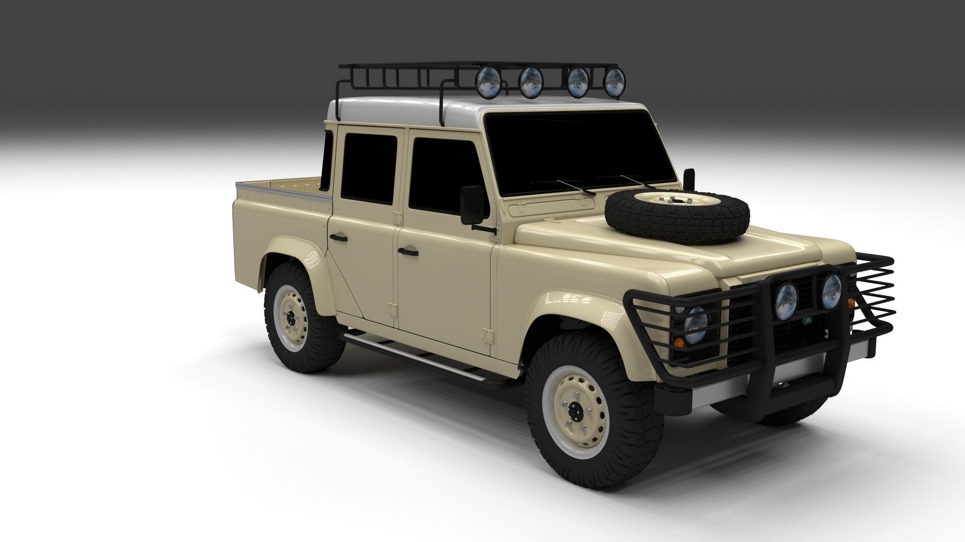 Land Rover Defender 110 Double Cab Pick Up 3D model_19